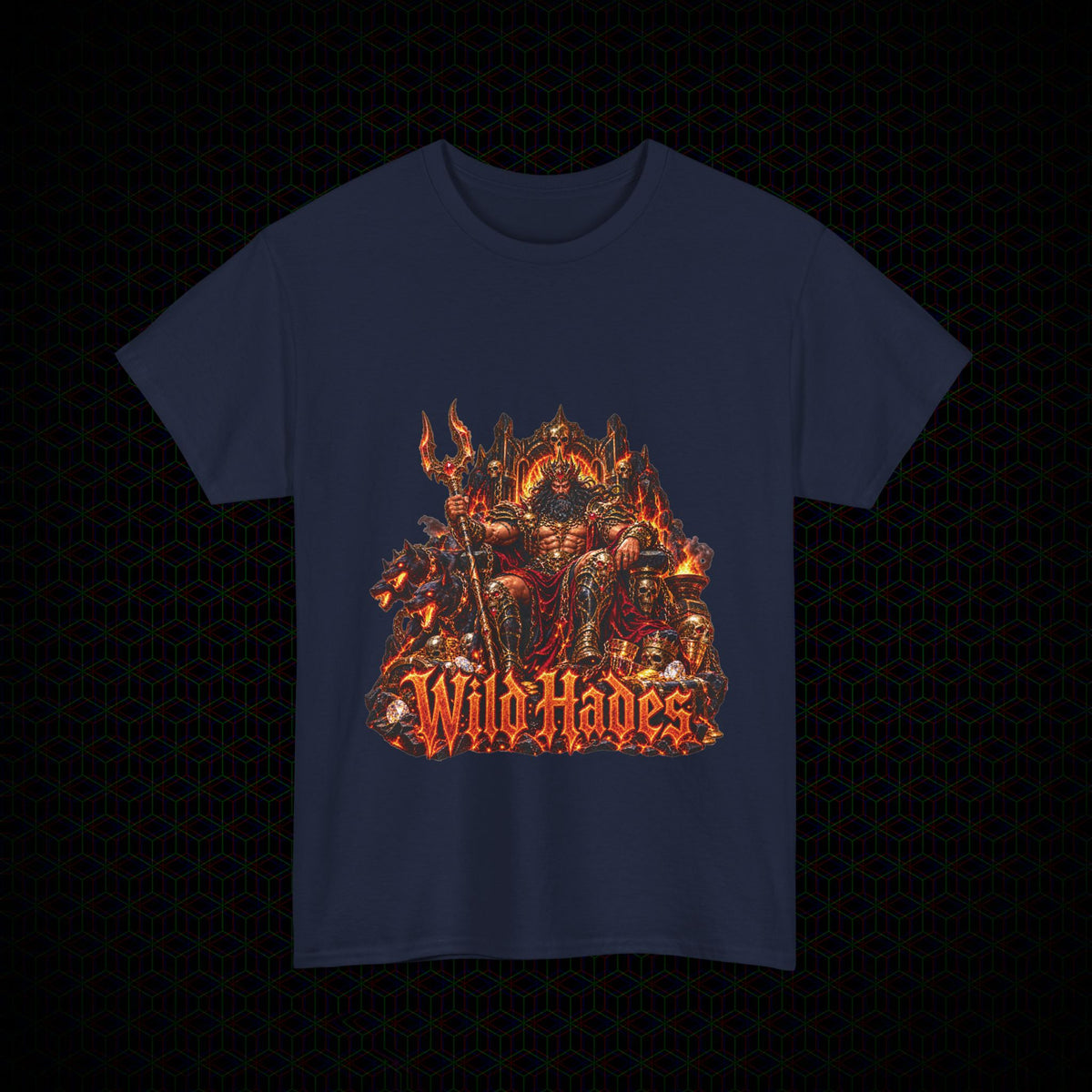 Treasure of the Underworld graphic Wild Hades Gildan 5000 tee, alternate view 7