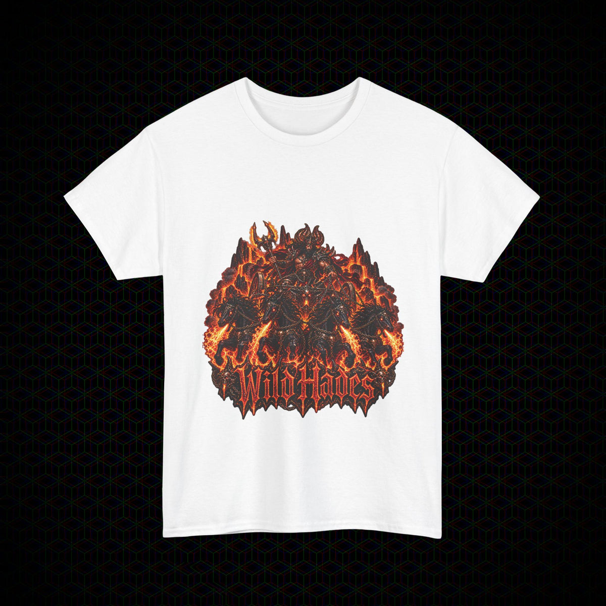 Ember Reins graphic Wild Hades Gildan 5000 tee, alternate view 2