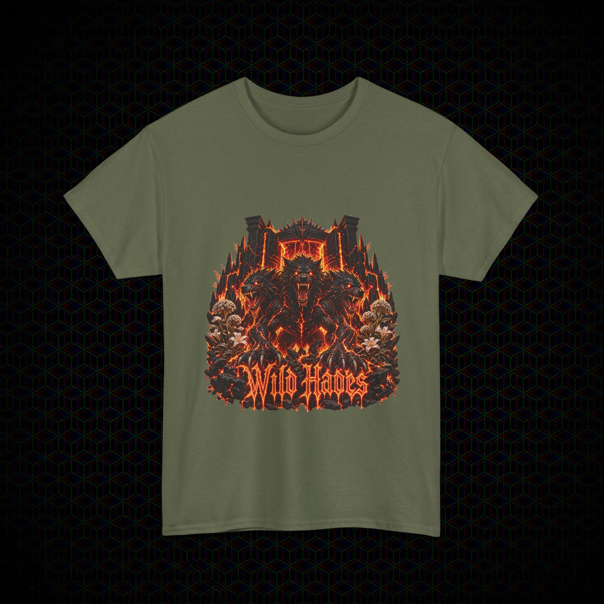 You Shall Not Pass graphic Wild Hades Gildan 5000 tee, alternate view 4