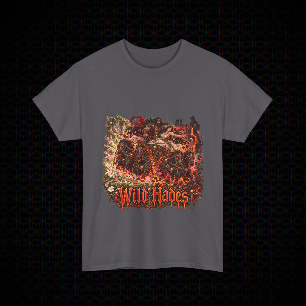 Taking of Persephone chariot graphic Wild Hades Gildan 5000 tee, alternate view 5