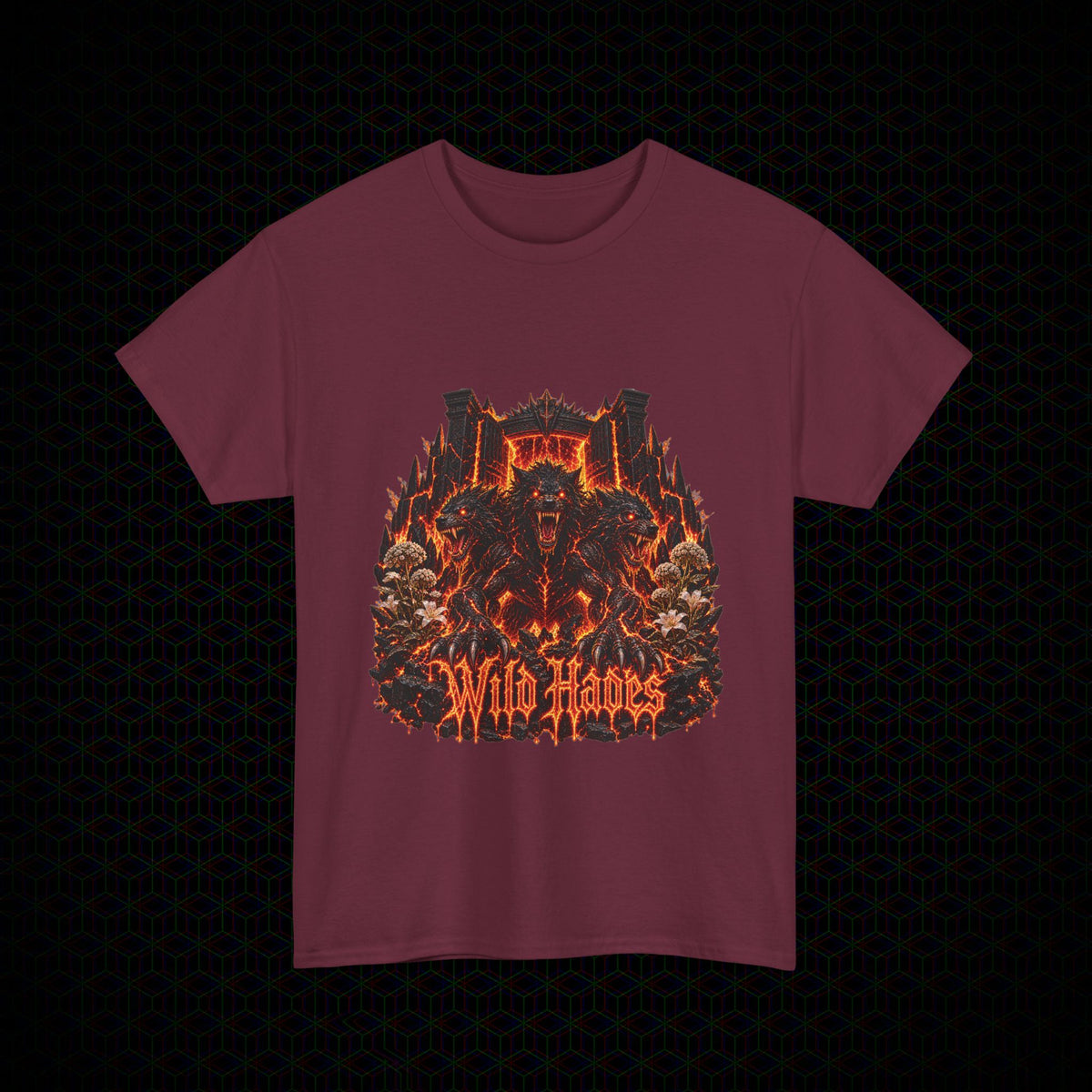 You Shall Not Pass graphic Wild Hades Gildan 5000 tee, alternate view 3