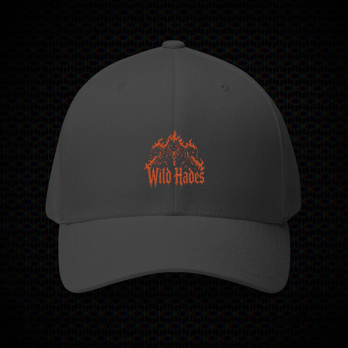 Wild Hades hat with embroidered Cerberus logo, view 2