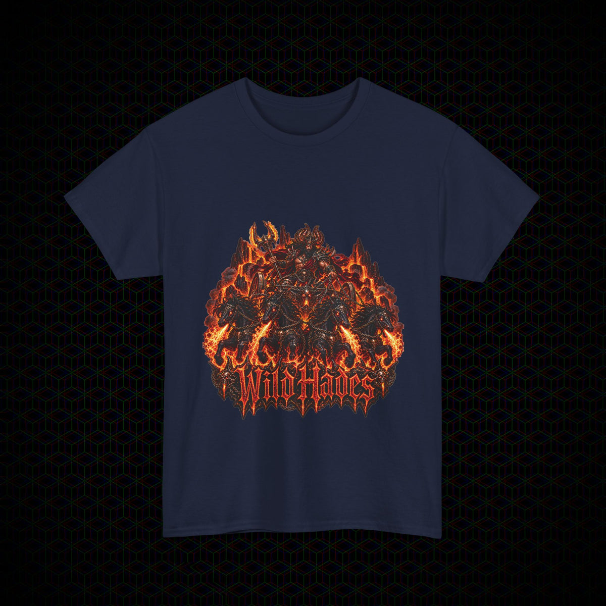 Ember Reins graphic Wild Hades Gildan 5000 tee, alternate view 7