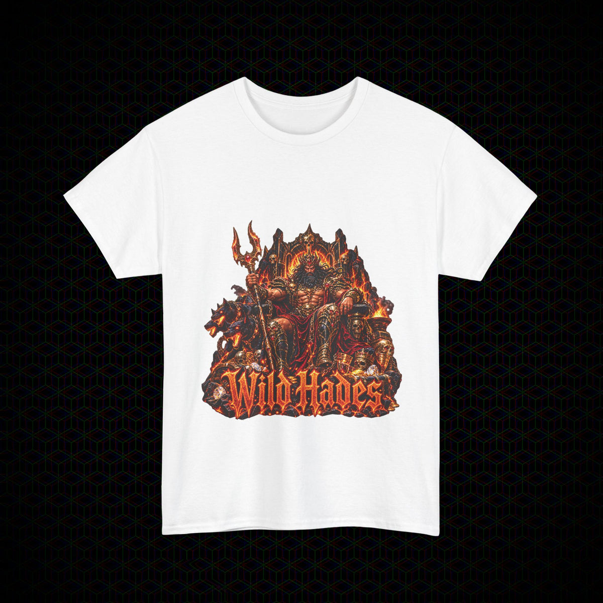 Treasure of the Underworld graphic Wild Hades Gildan 5000 tee, alternate view 2