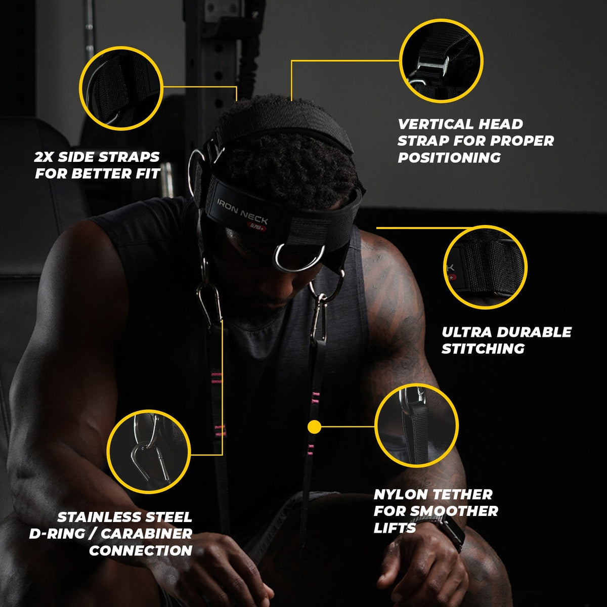 Iron Neck Alpha Harness Plus neck training harness, product photo 5